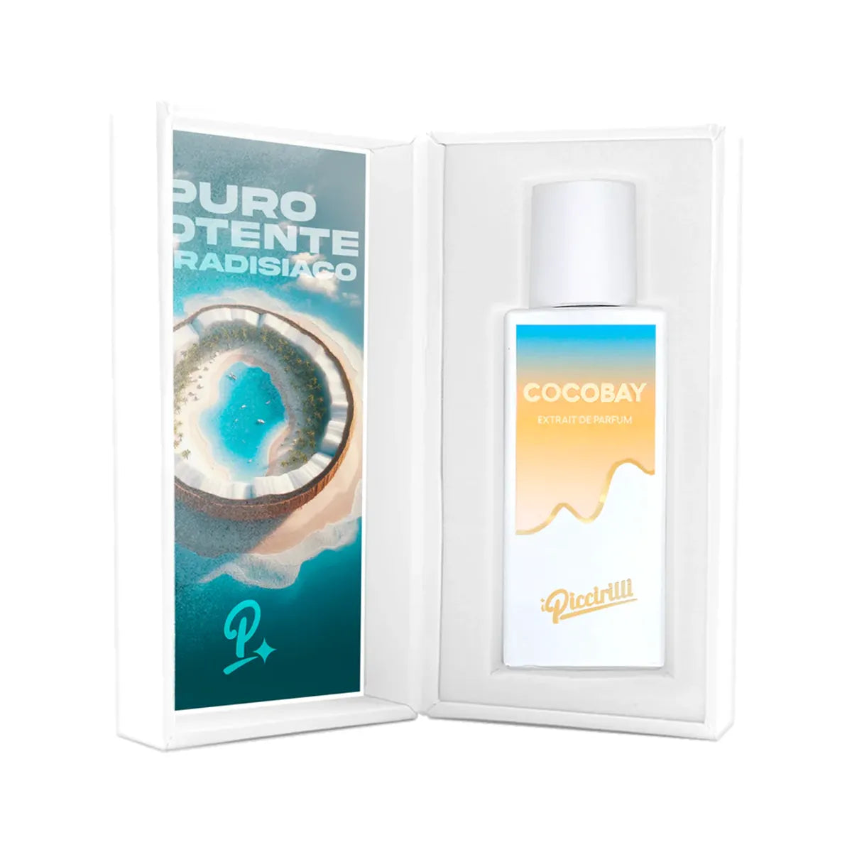 Cocobay perfume bottle with packaging on a white background