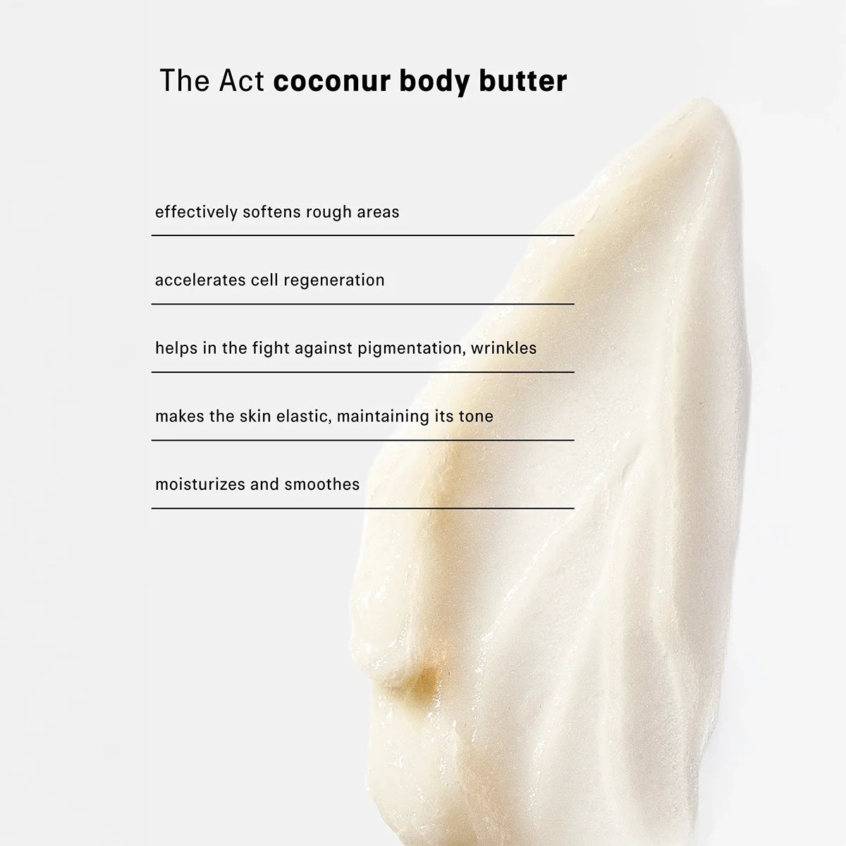 Coconut Massage Body Butter - The Act - Hallburg.ae