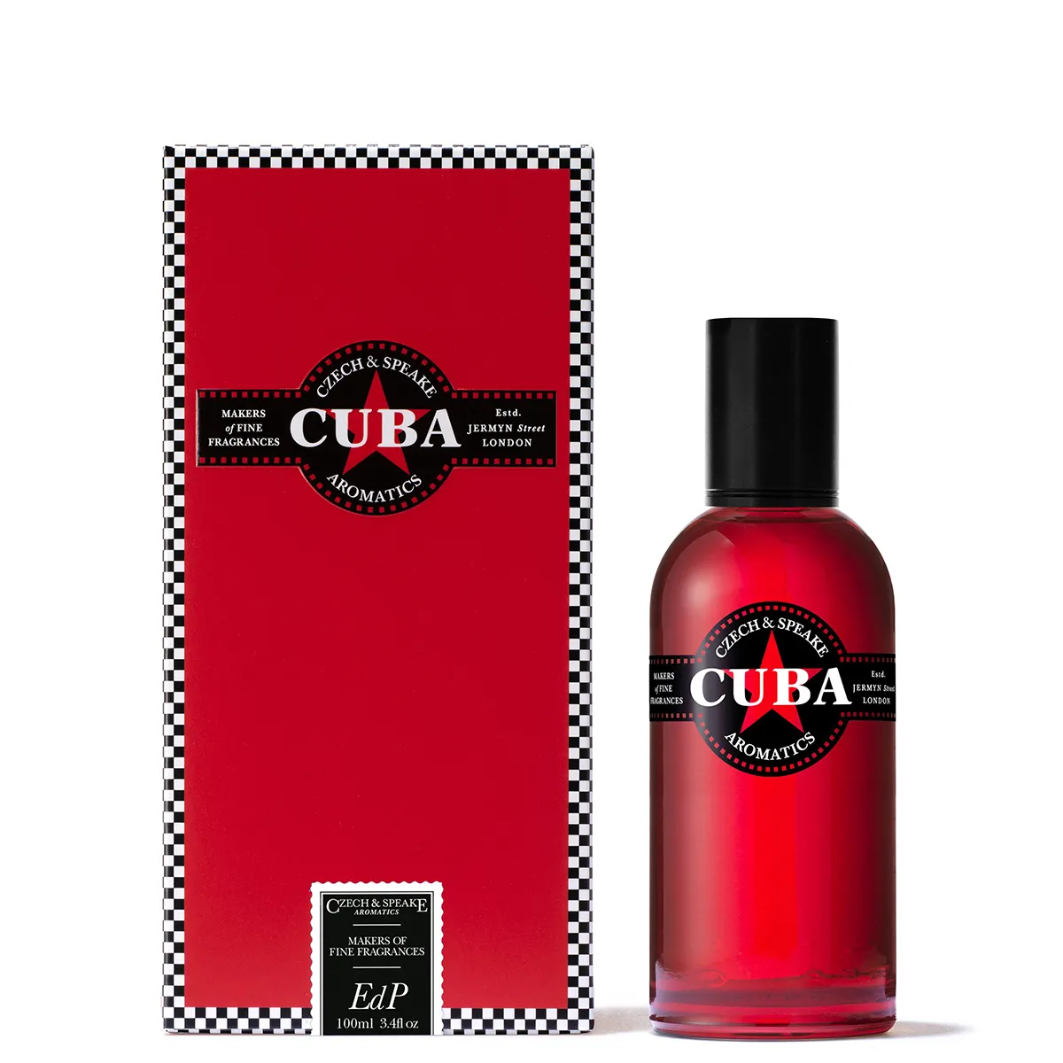 Cuba Aromatics perfume bottle and packaging on a white background